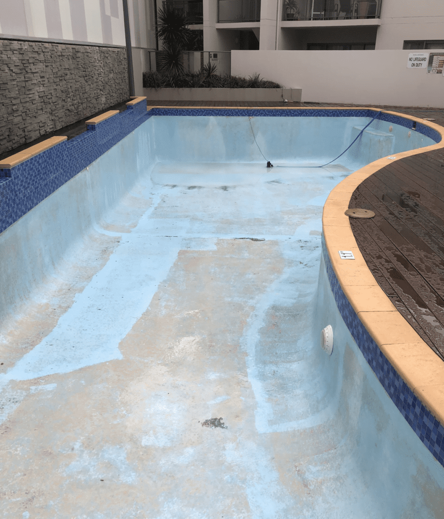 after commercial swimming pool renovation
